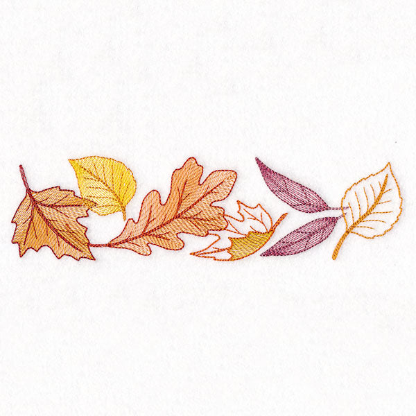 Festive Harvest Leaf Border