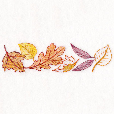 Festive Harvest Leaf Border