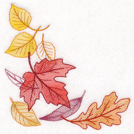 Festive Harvest Leaf Corner