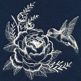 Sheer Hummingbird and Peony