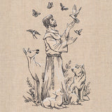 St. Francis of Assisi - Patron Saint of Animals Etching