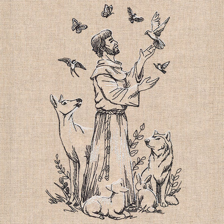 St. Francis of Assisi - Patron Saint of Animals Etching