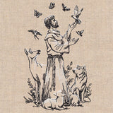 St. Francis of Assisi - Patron Saint of Animals Etching