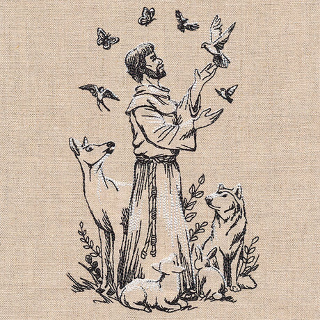 St. Francis of Assisi - Patron Saint of Animals Etching