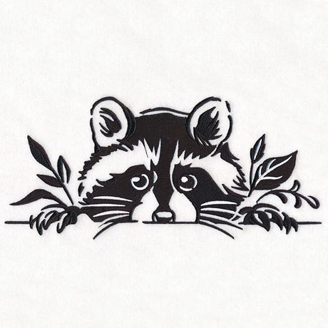 Peeking Raccoon Border
