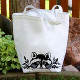 Peeking Raccoon Border