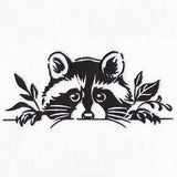 Peeking Raccoon Border