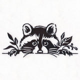 Peeking Raccoon Border