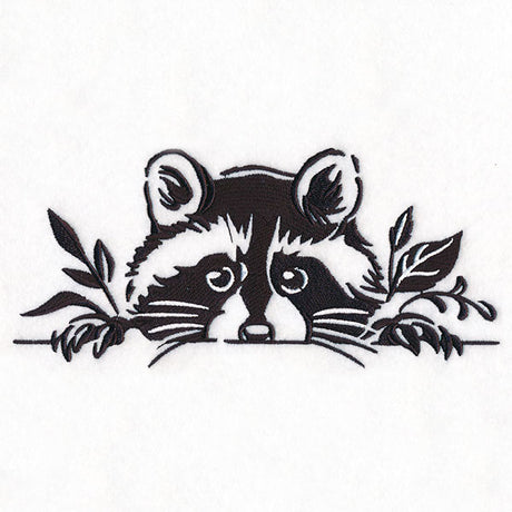 Peeking Raccoon Border