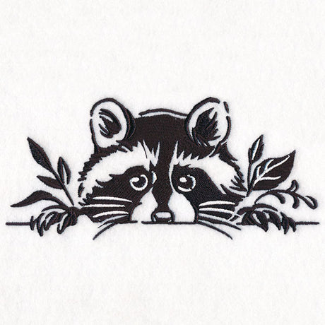 Peeking Raccoon Border