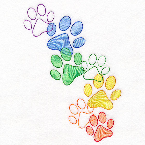 Sunshine & Rainbows Pet Paw Prints