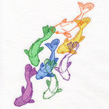 Just Keep Swimming Rainbow Koi