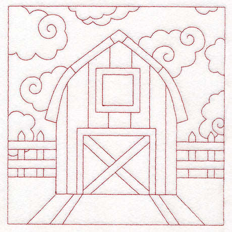 Whimsical Farm Life Quilting - Barn (Double Run)