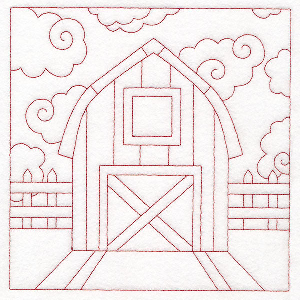 Whimsical Farm Life Quilting - Barn (Double Run)