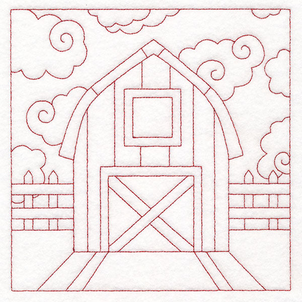 Whimsical Farm Life Quilting - Barn (Double Run)