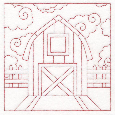 Whimsical Farm Life Quilting - Barn (Double Run)
