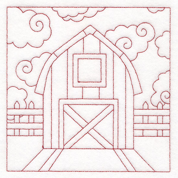 Whimsical Farm Life Quilting - Barn (Double Run)