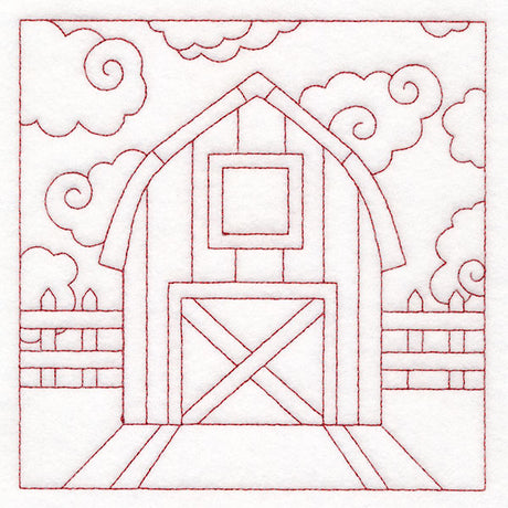 Whimsical Farm Life Quilting - Barn (Double Run)