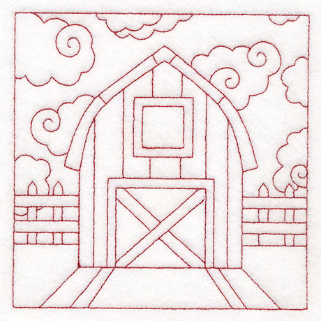 Whimsical Farm Life Quilting - Barn (Double Run)