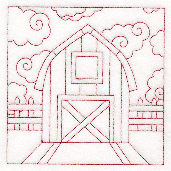 Whimsical Farm Life Quilting - Barn (Double Run)