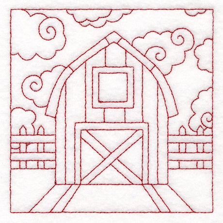 Whimsical Farm Life Quilting - Barn (Double Run)