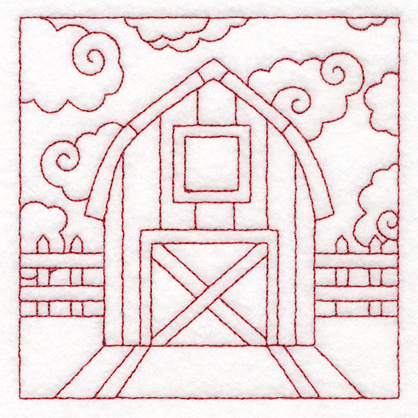 Whimsical Farm Life Quilting - Barn (Double Run)