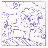 Whimsical Farm Life Quilting - Cow (Double Run)