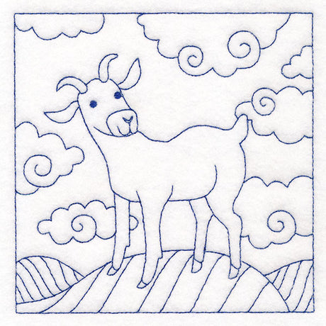 Whimsical Farm Life Quilting - Goat (Double Run)