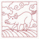 Whimsical Farm Life Quilting - Pig (Double Run)