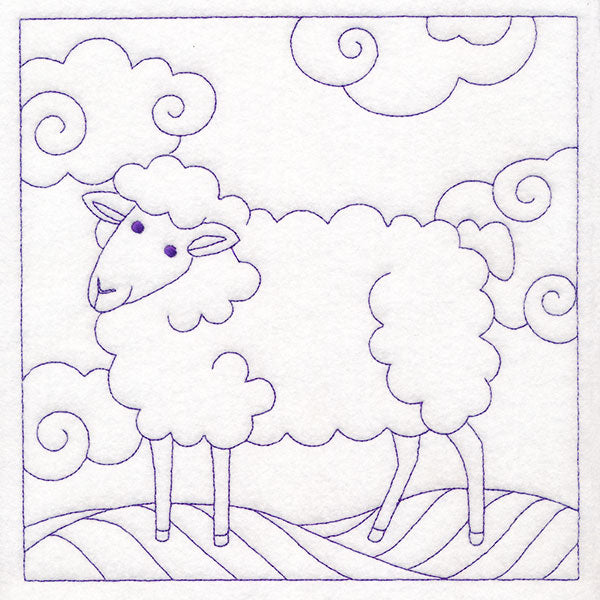Whimsical Farm Life Quilting - Sheep (Double Run)