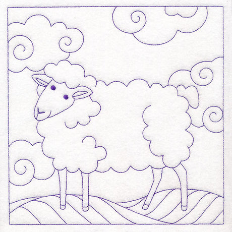 Whimsical Farm Life Quilting - Sheep (Double Run)