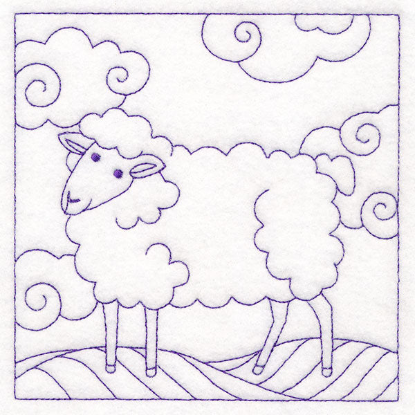Whimsical Farm Life Quilting - Sheep (Double Run)