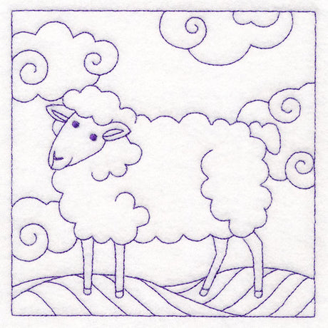 Whimsical Farm Life Quilting - Sheep (Double Run)