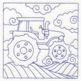 Whimsical Farm Life Quilting - Tractor (Double Run)