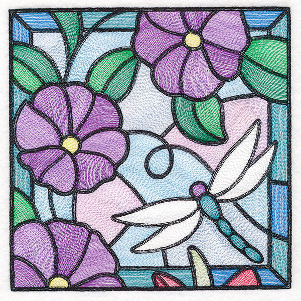 Stained Glass Garden - Petunias