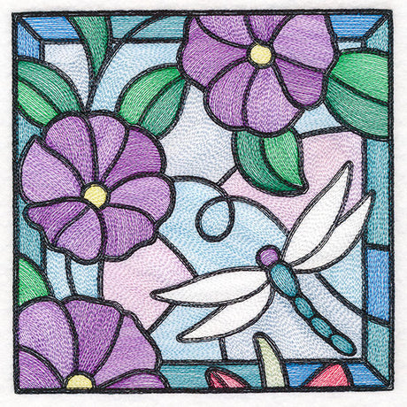 Stained Glass Garden - Petunias