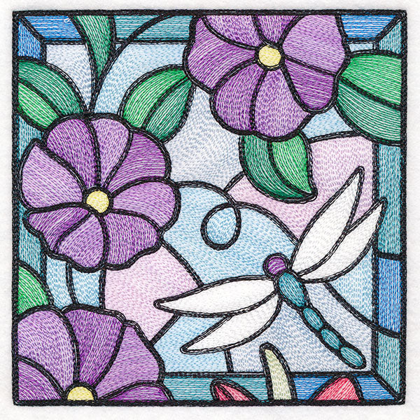 Stained Glass Garden - Petunias
