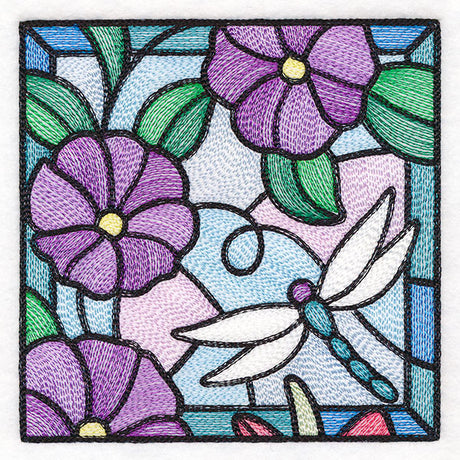 Stained Glass Garden - Petunias