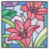 Stained Glass Garden - Lilies