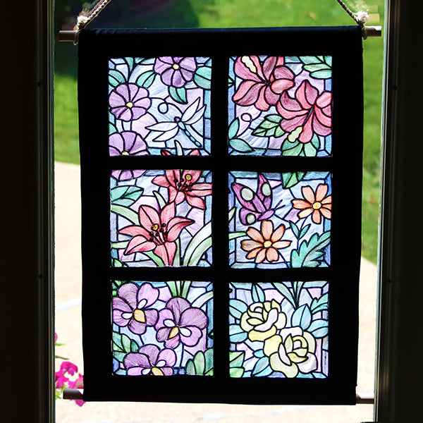 Stained Glass Garden - Lilies