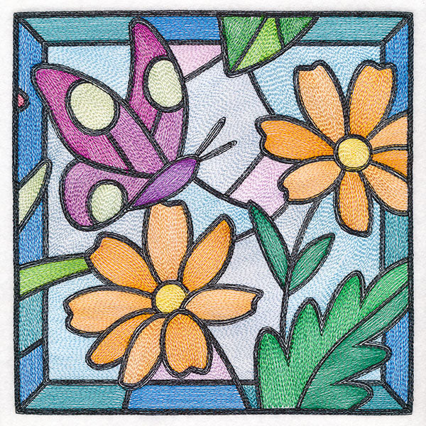 Stained Glass Garden - Asters