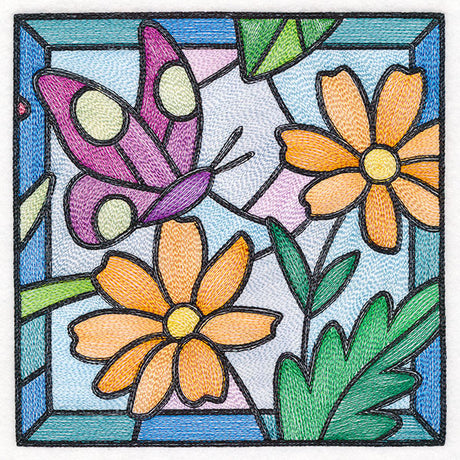 Stained Glass Garden - Asters