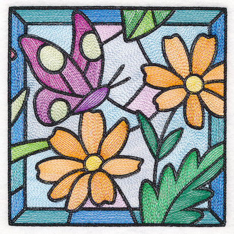 Stained Glass Garden - Asters