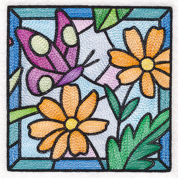 Stained Glass Garden - Asters