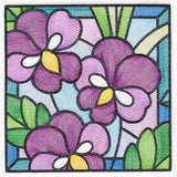 Stained Glass Garden - Violets