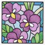 Stained Glass Garden - Violets