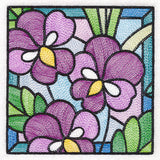Stained Glass Garden - Violets