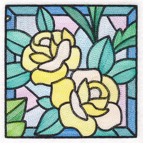 Stained Glass Garden - Roses
