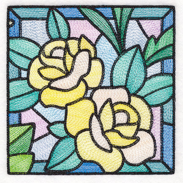 Stained Glass Garden - Roses