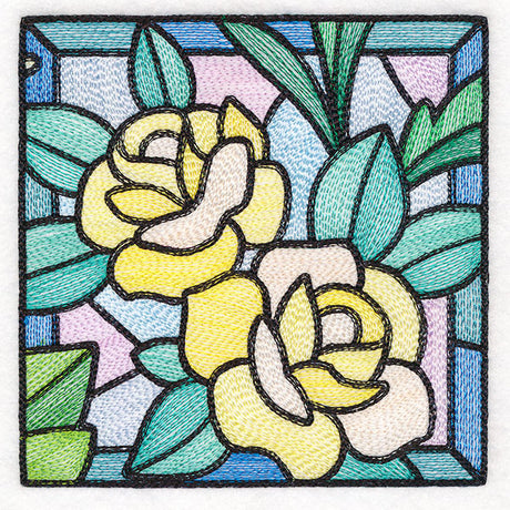 Stained Glass Garden - Roses